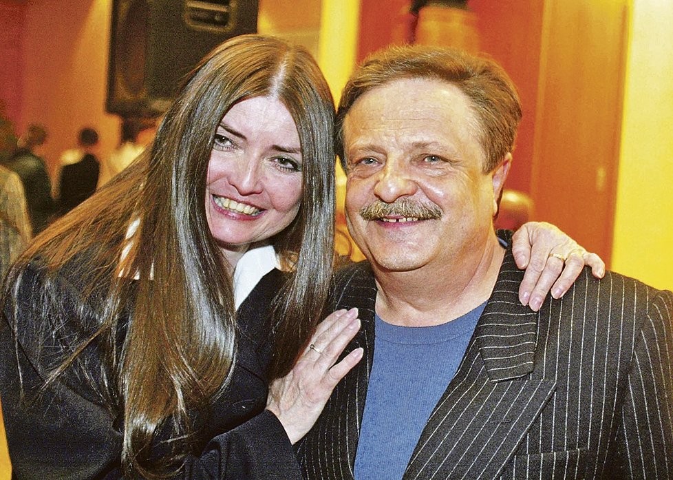 S manželkou Milušou Voborníkovou.
